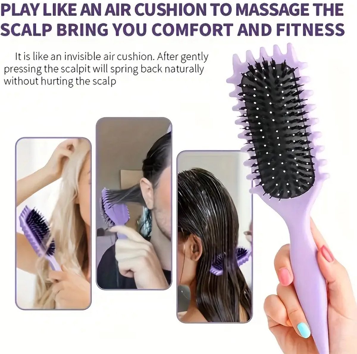 Curl Brush - Define Styling Brush - Haarborstel - Curly Girl - CG proof - Definiërende borstel - Detangler